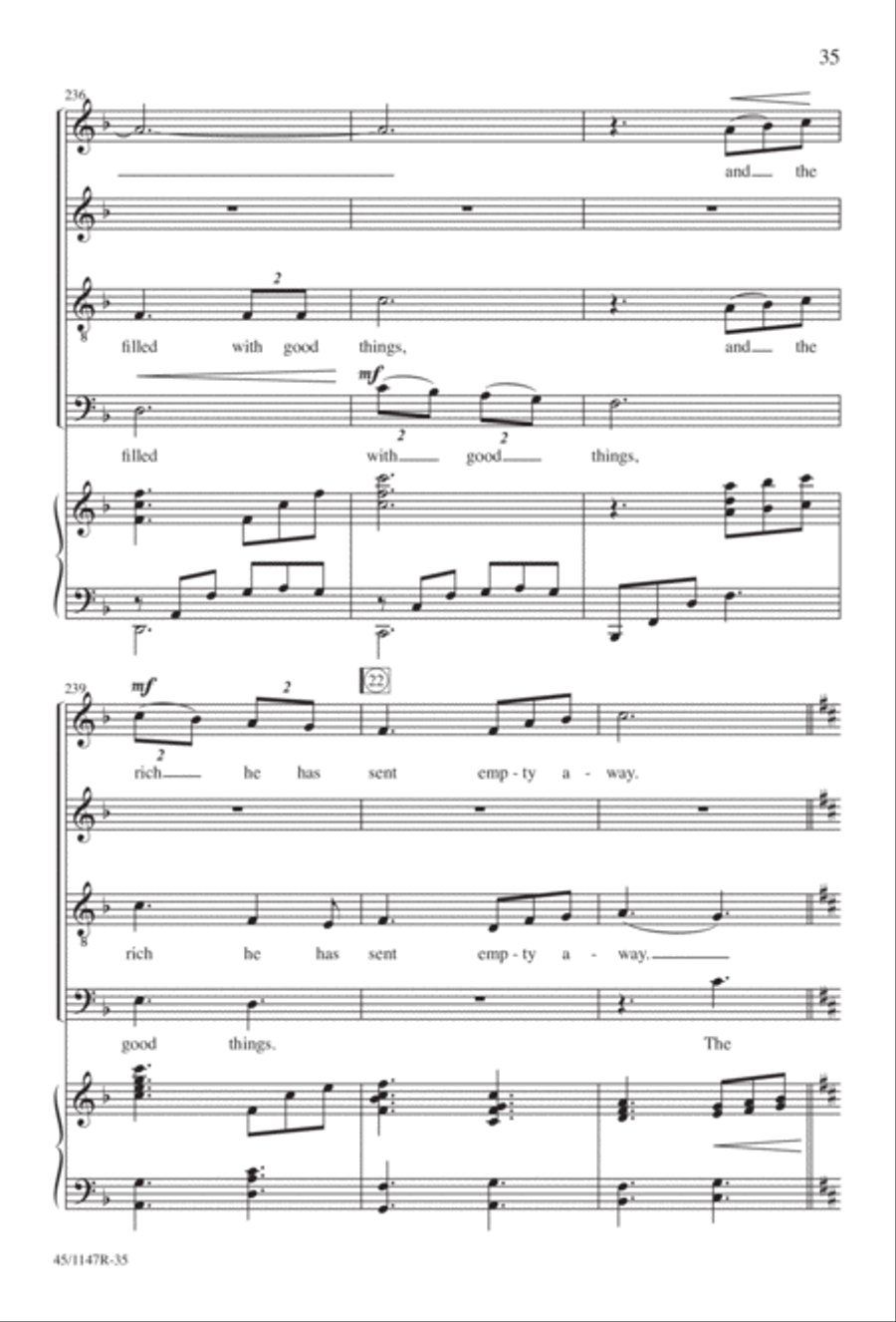 Magnificat Magnificat Divisi scores gallery preview page 36