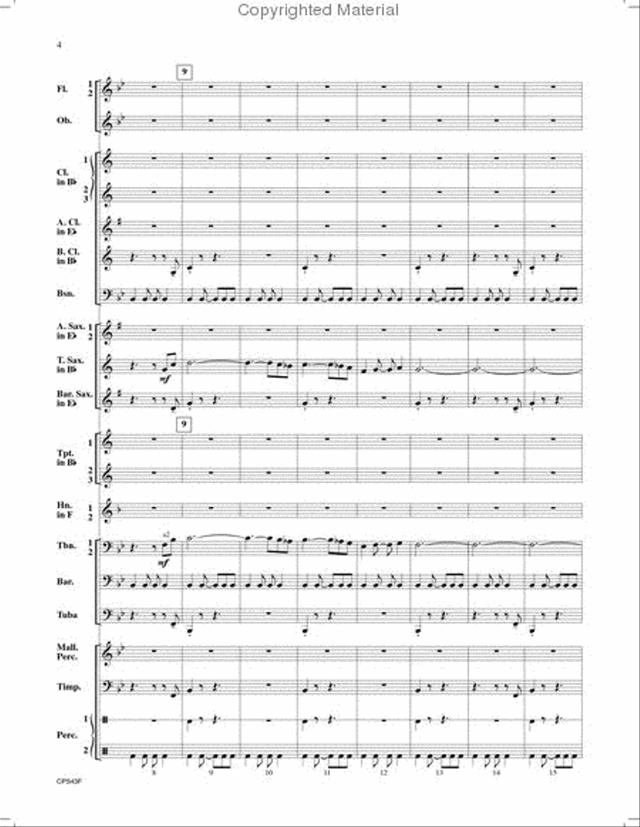 Swashbuckler Concert Band scores gallery preview page 3