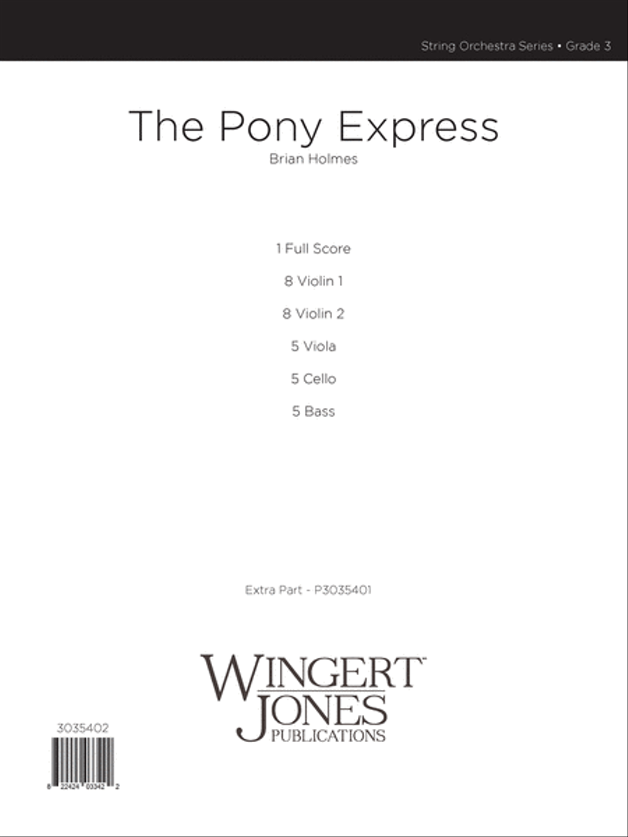 The Pony Express (Score) String Orchestra scores gallery preview page 1