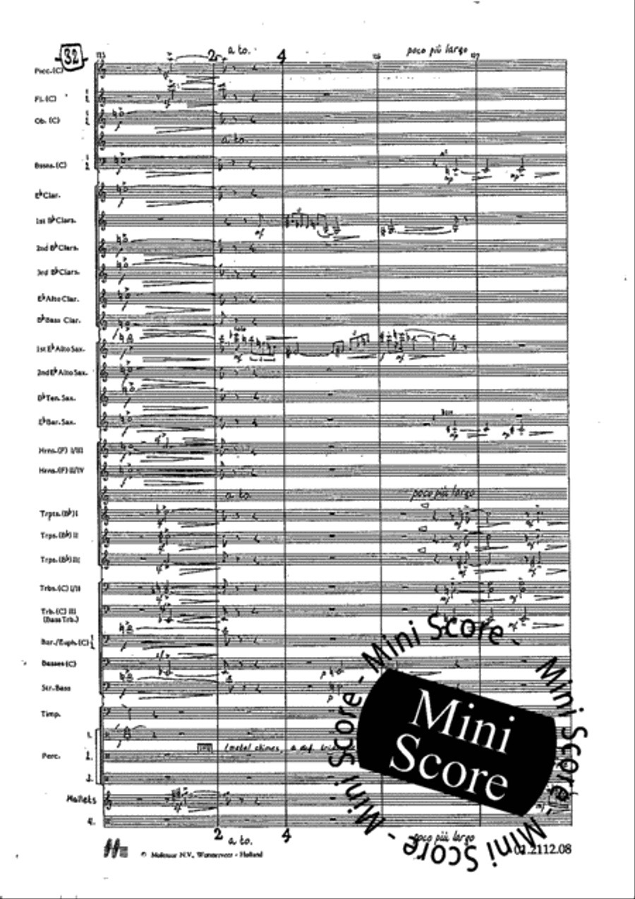 Tre Dodecapricci Concert Band scores gallery preview page 38