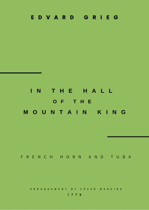In The Hall Of The Mountain King - French Horn and Tuba (Full Score and Parts)
