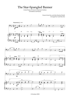 The Star-Spangled Banner - EUA Hymn (Trombone and Piano) Chords