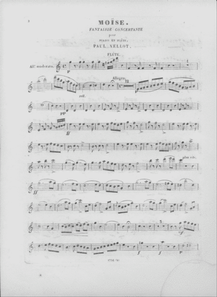 Moise Fantaisie Concertante pour Piano et Violon Flute scores gallery preview page 2