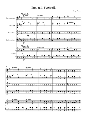 Funiculì, Funiculà - Sax Quartet & Piano