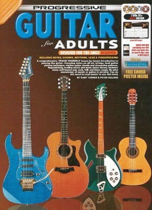 Progressive Guitar for Adults Book/CD/2DVDs plus Bonus DVD-Rom