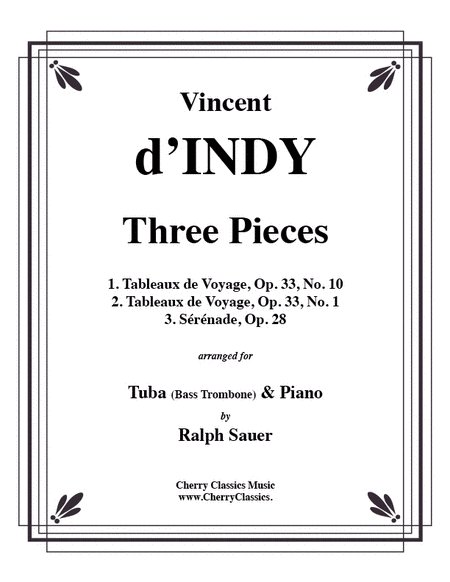 Three Pieces for Tuba or Bass Trombone and Piano