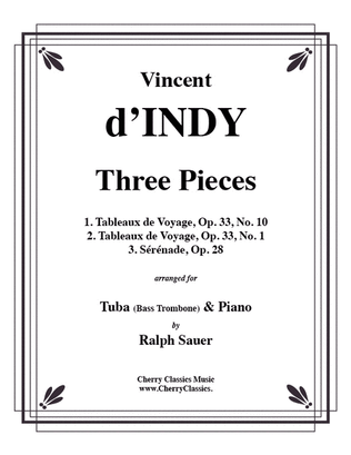 Three Pieces for Tuba or Bass Trombone & Piano