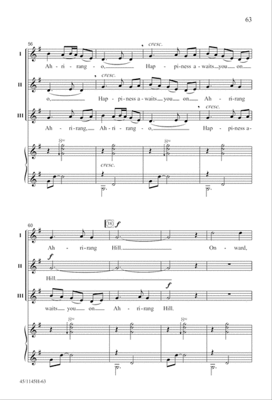 We Sing the World Around 2-Part scores gallery preview page 64