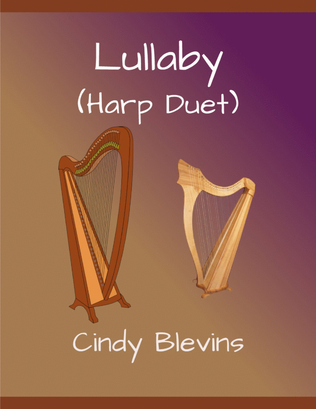 Book cover for Lullaby, Harp Duet