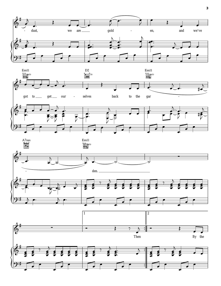 Woodstock Woodstock Acoustic Guitar scores gallery preview page 3