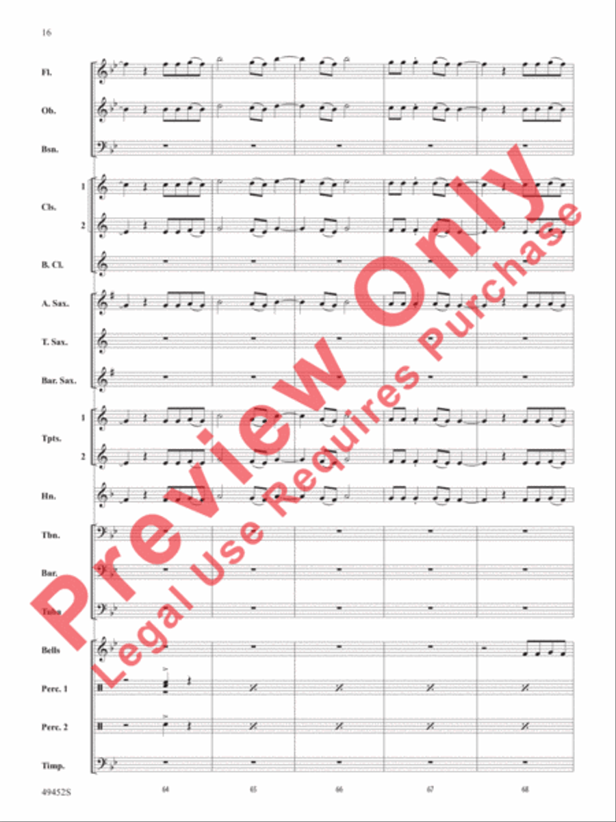Meant To Be Meant To Be Concert Band scores gallery preview page 17