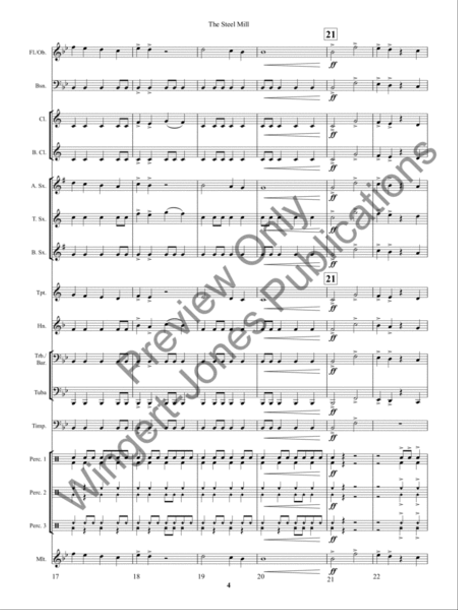 The Steel Mill The Steel Mill Concert Band scores gallery preview page 7
