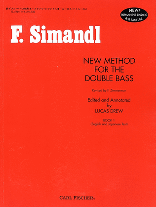 Book cover for New Method for the Double Bass - Book I