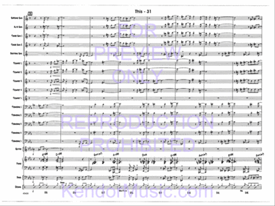This Jazz Ensemble scores gallery preview page 33