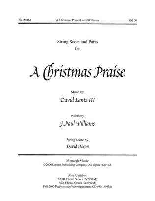 Book cover for A Christmas Praise - String Score