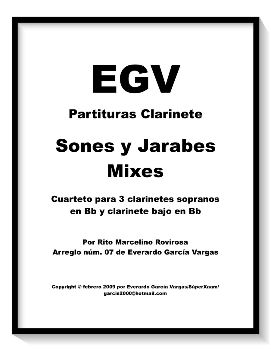 Sones y Jarabes Mixes - Clarinet Quartet Clarinet Quartet scores gallery preview page 1