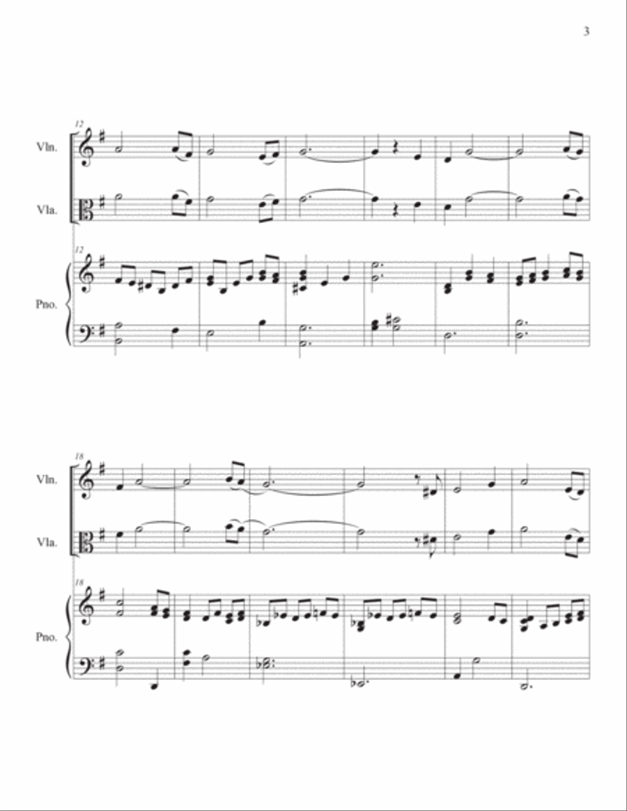 In the Garden Intermediate Viola Solo in G Piano scores gallery preview page 3