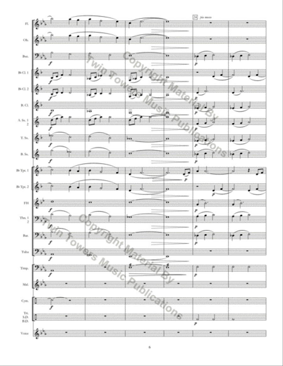 Chorale Prelude: I Want Jesus To Walk With Me Concert Band scores gallery preview page 7