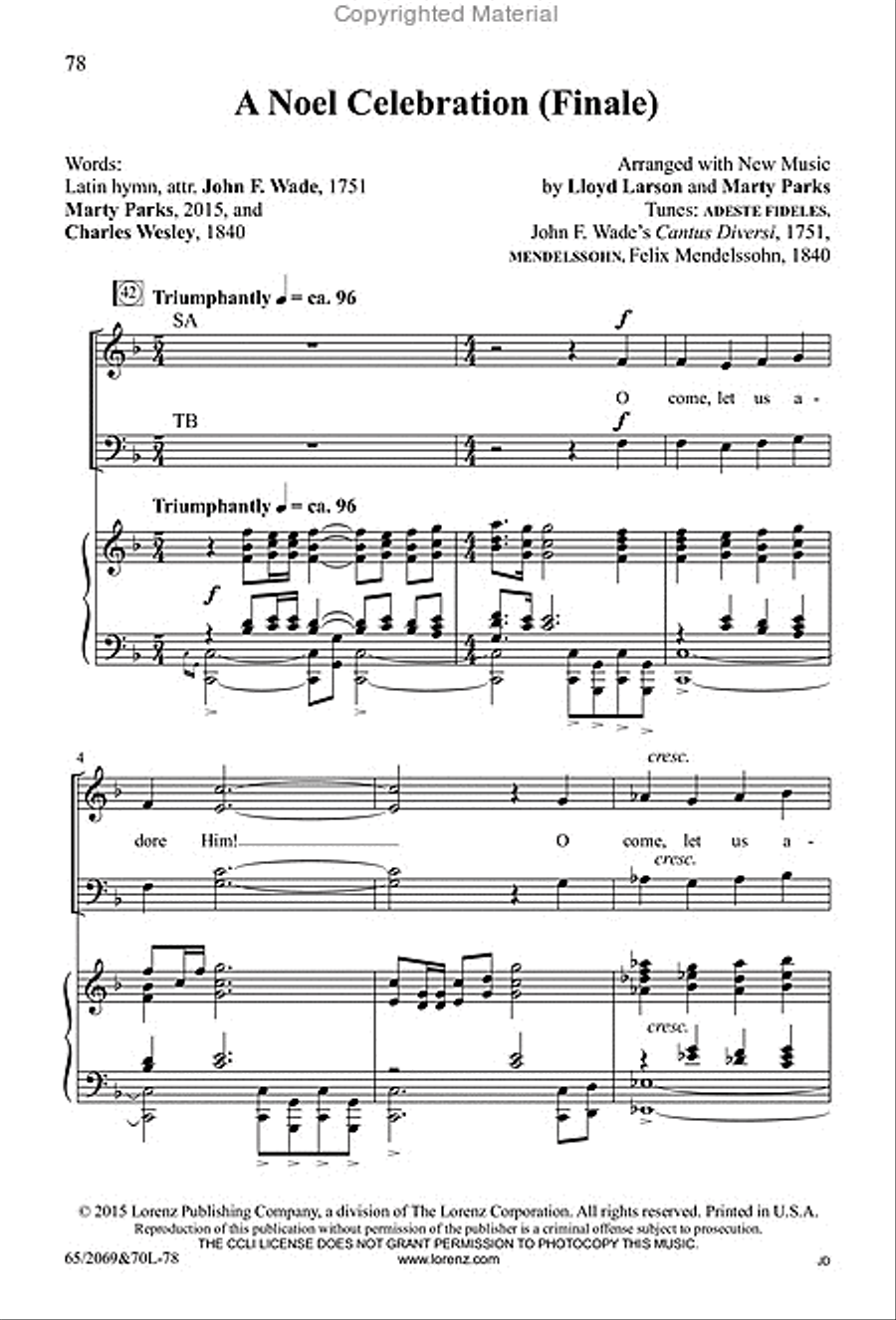 A Noel Celebration 4-Part scores gallery preview page 23