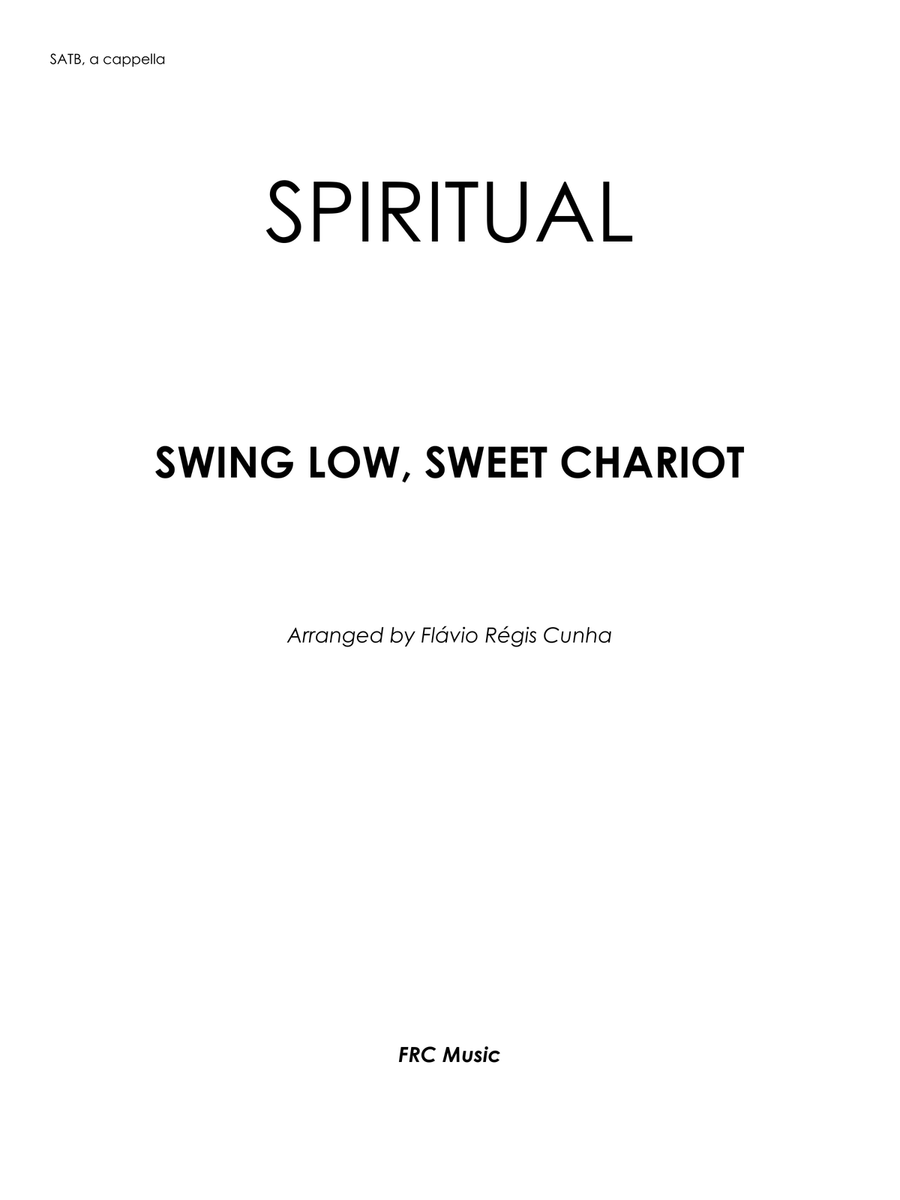 Swing low, sweet chariot for Choir SATB, a cappella 4-Part scores gallery preview page 2