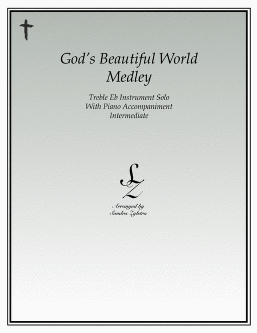 God's Beautiful World Medley (treble Eb instrument solo) image number null