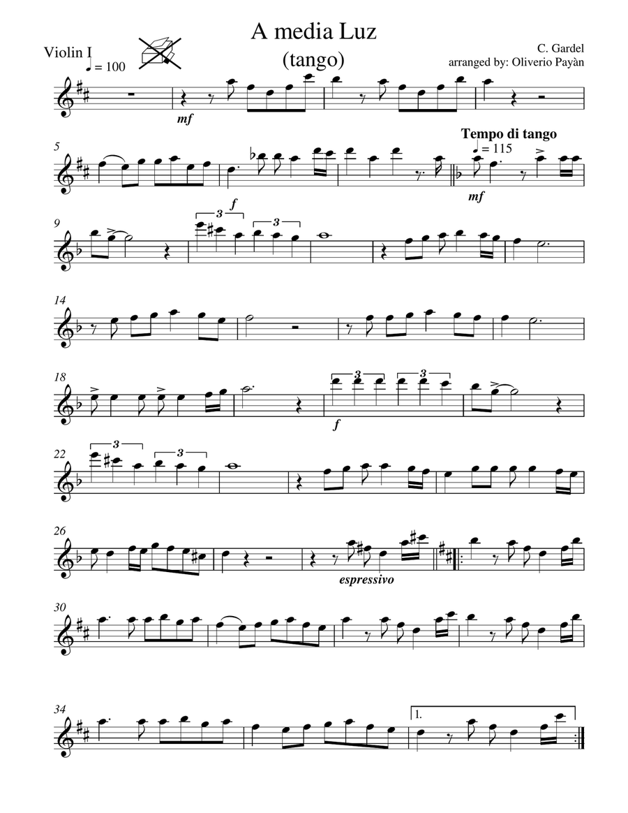 A media Luz String Quartet scores gallery preview page 1