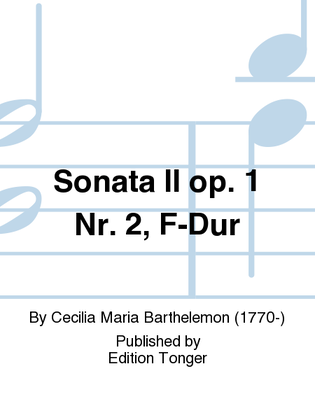 Sonata II op. 1 Nr. 2, F-Dur