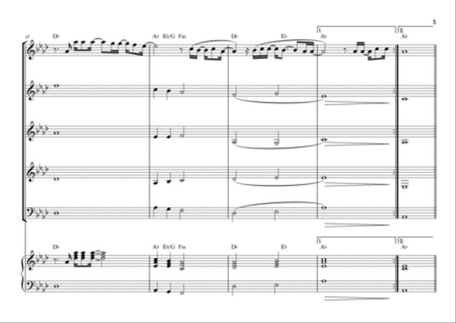 Goodness Of God Goodness Of God Saxophone Quintet scores gallery preview page 5