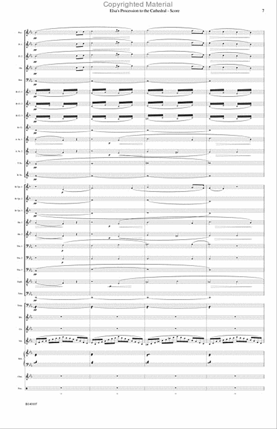 Elsa's Procession to the Cathedral Concert Band scores gallery preview page 8