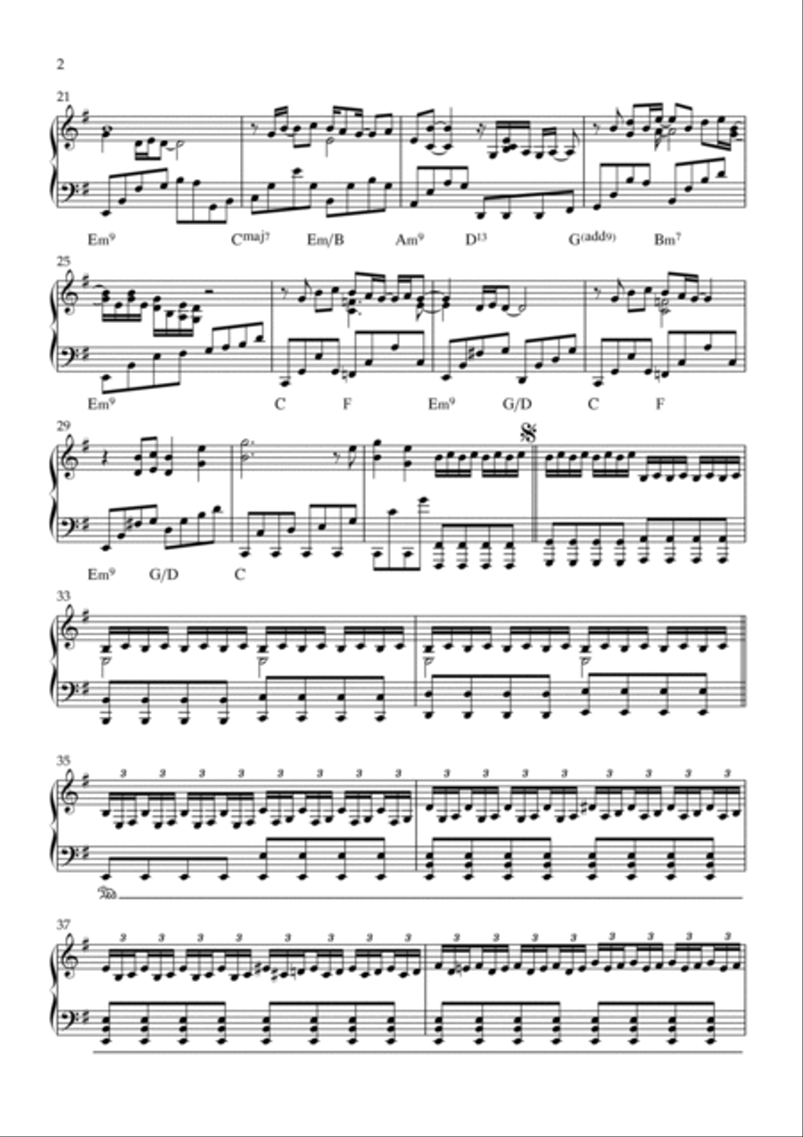 A Day In The Life Piano Solo scores gallery preview page 2