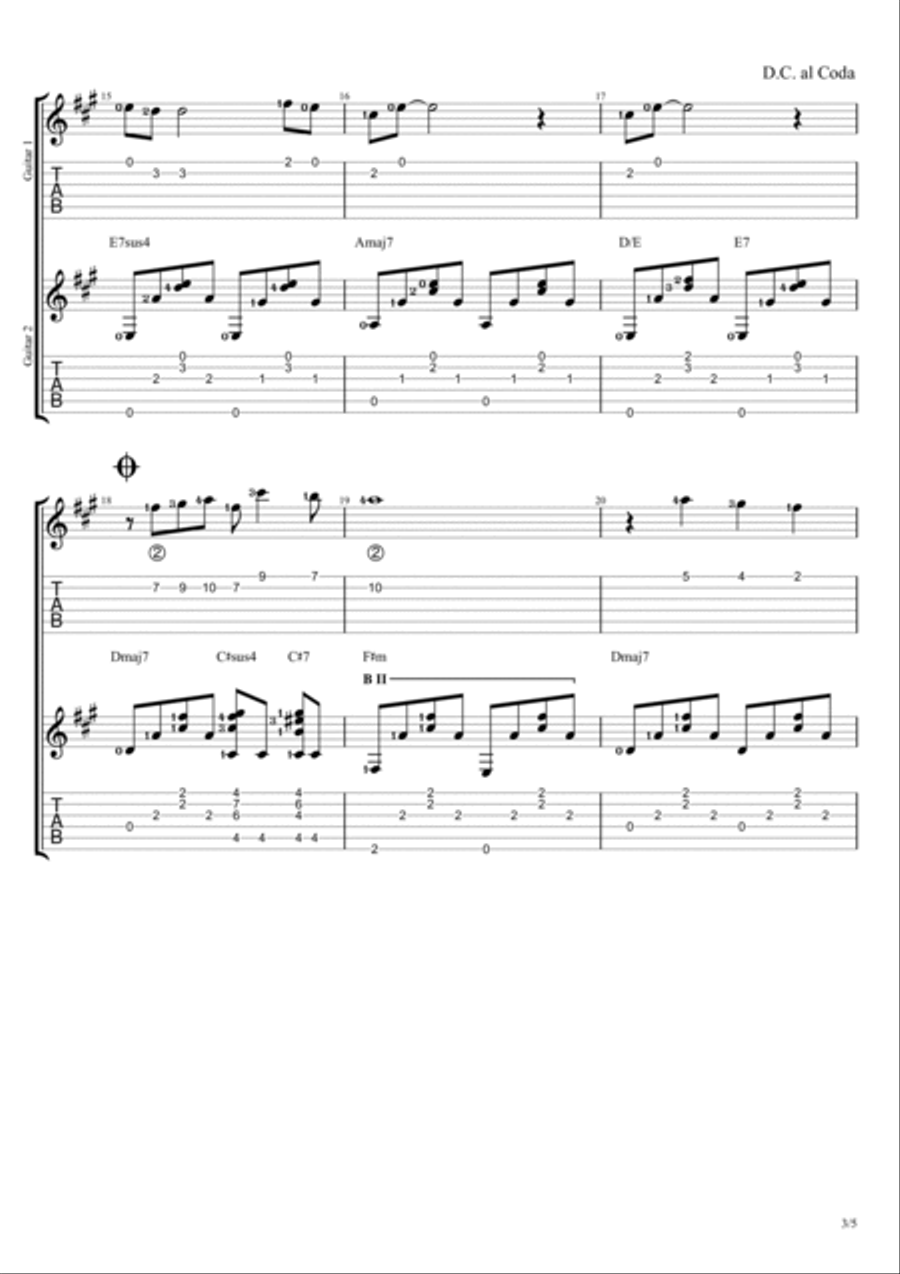 The Way We Were Electric Guitar scores gallery preview page 3