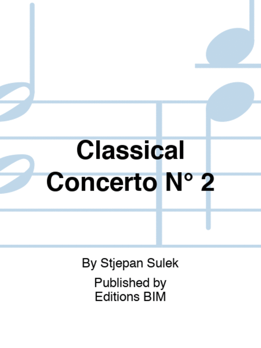 Classical Concerto N° 2 String Orchestra scores gallery preview page 1