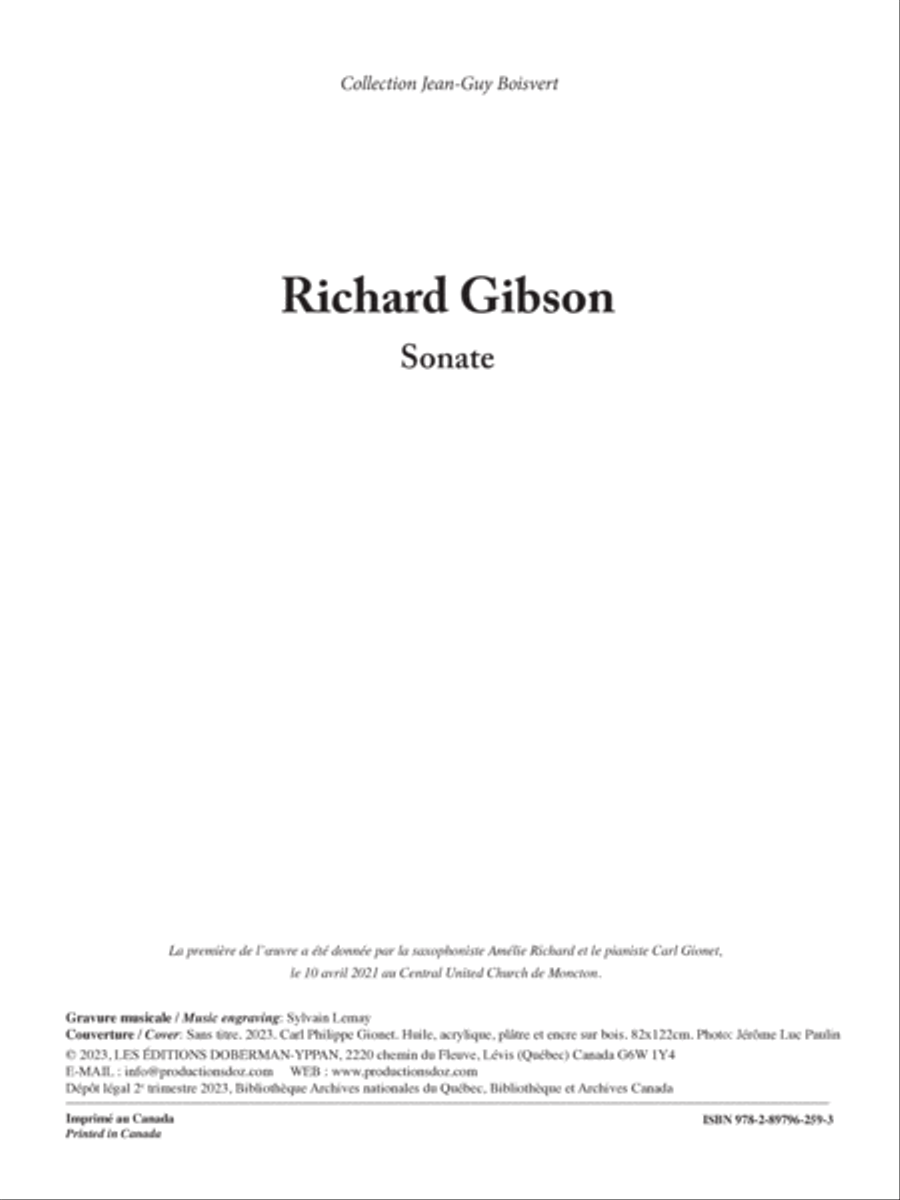 Sonate, opus 107 Sonate, opus 107 Alto Saxophone scores gallery preview page 2