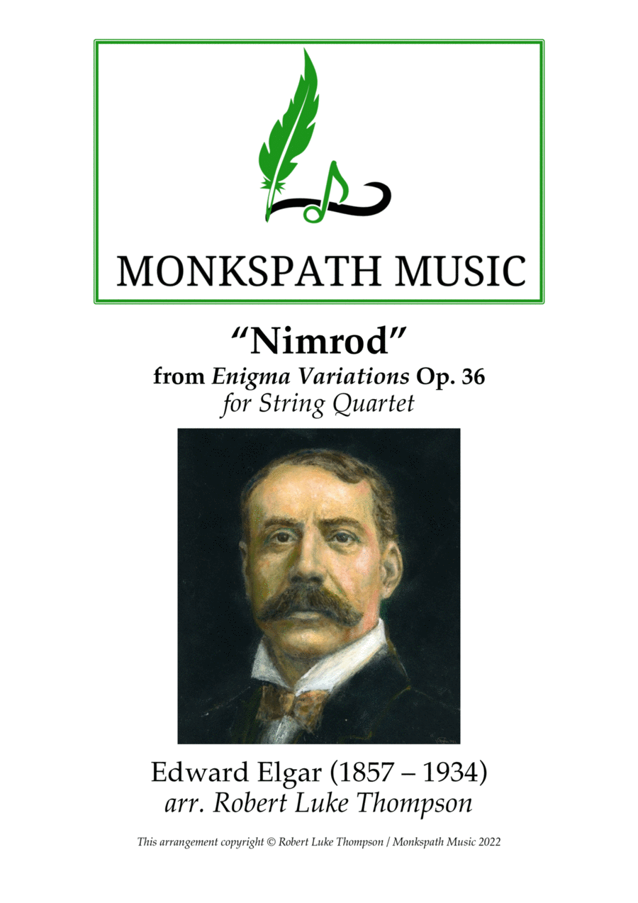 Nimrod from Enigma Variations Op. 36 for String Quartet String Quartet scores gallery preview page 1