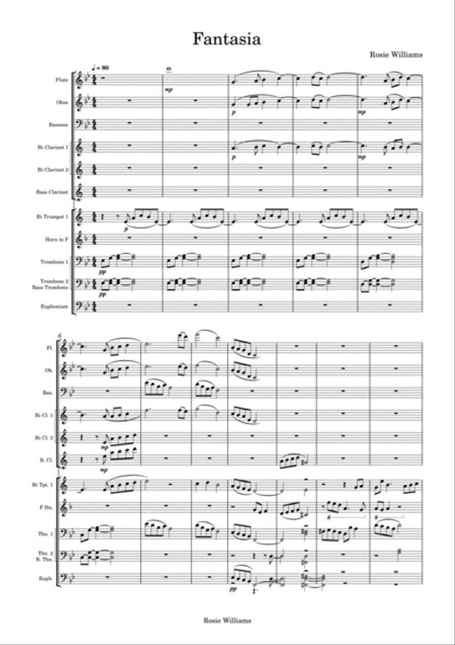 Fantasia Concert Band scores gallery preview page 2
