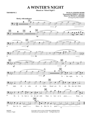 A Winter's Night (Based On "Silent Night") - Trombone 2