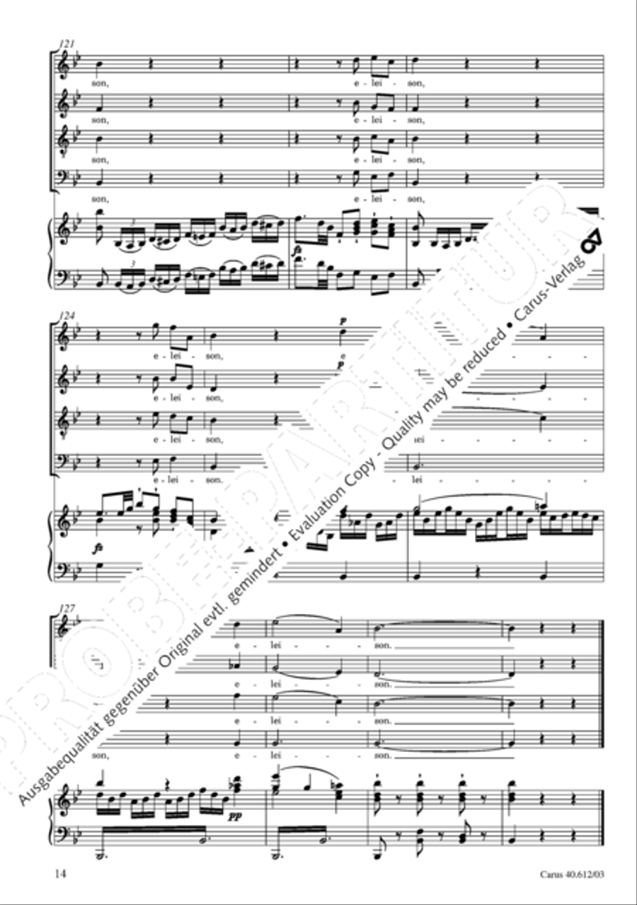 Harmoniemesse in B 4-Part scores gallery preview page 15