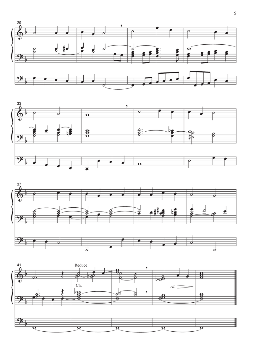Four Hymn Improvisations For Organ Piano scores gallery preview page 4