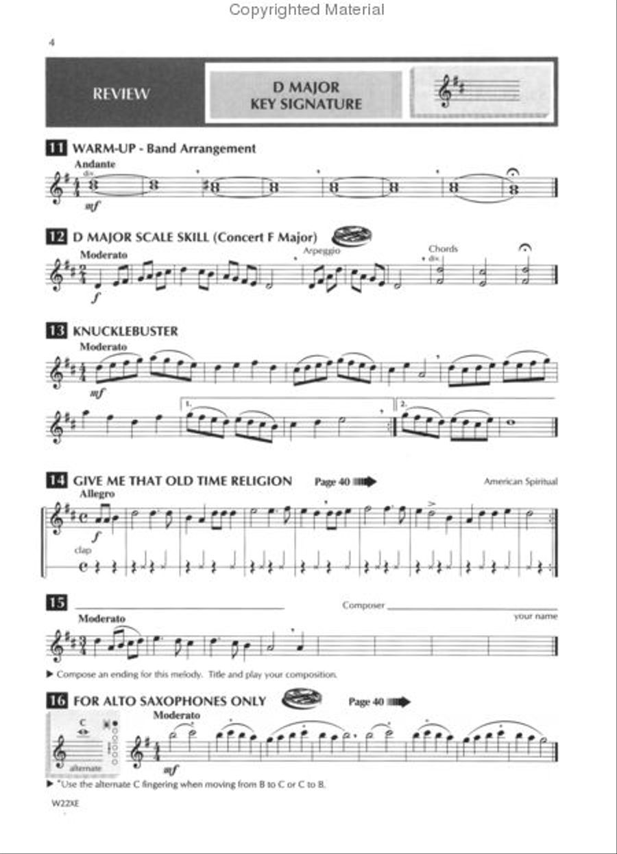 Standard of sales excellence alto sax