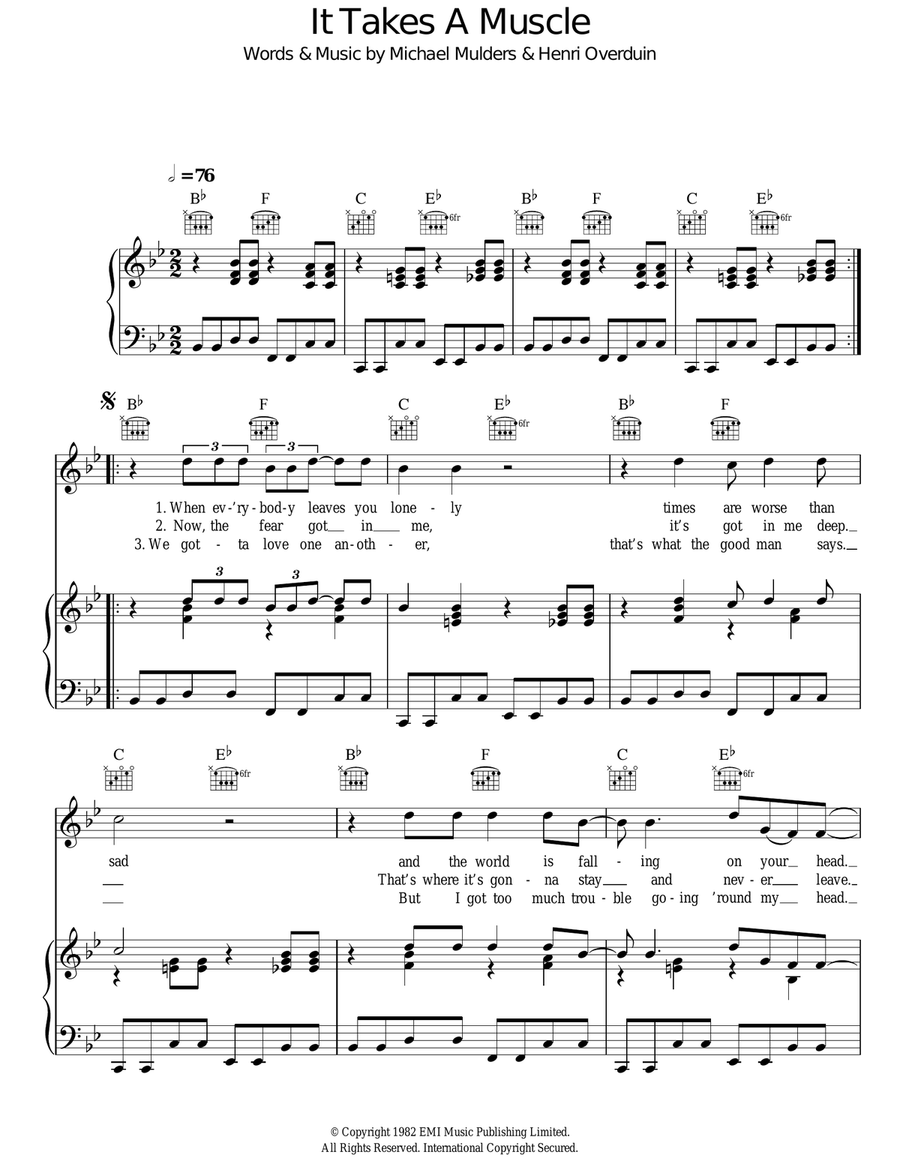 It Takes A Muscle It Takes A Muscle Acoustic Guitar scores gallery preview page 1