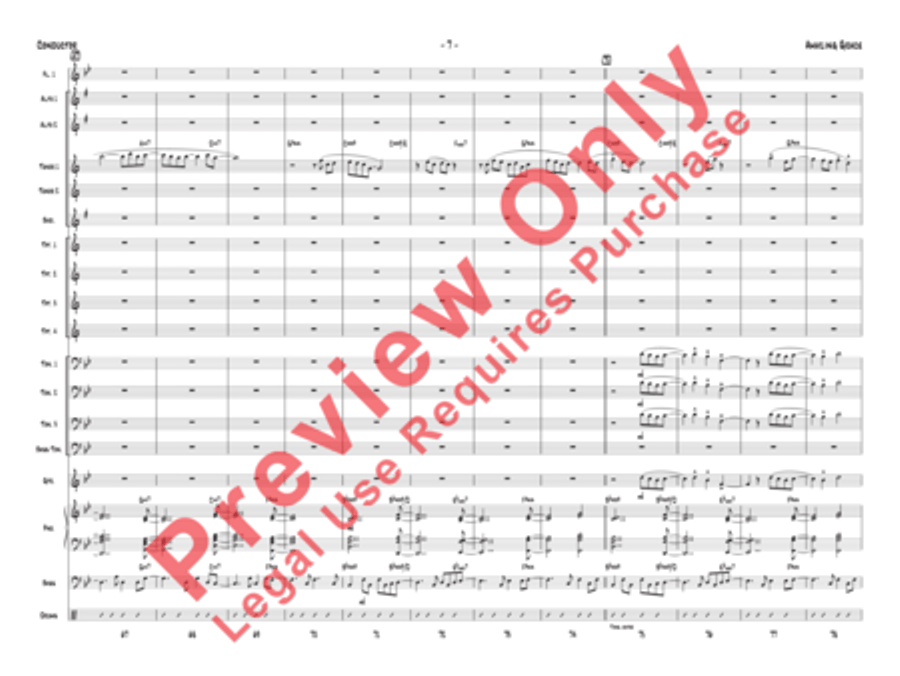 Amazing Grace (Score only) Jazz Ensemble scores gallery preview page 11