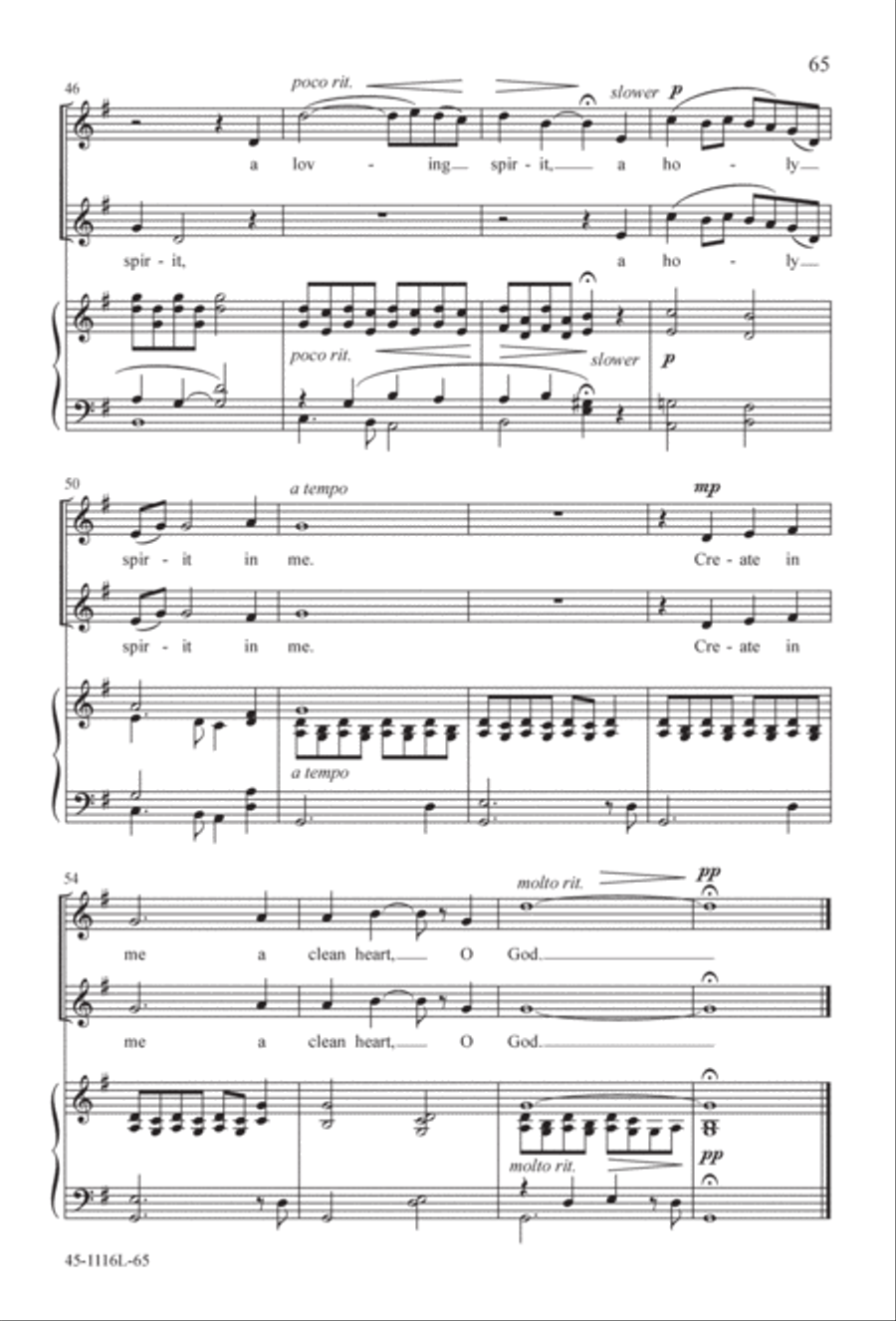 12 Anthems for about 12 Singers 3-Part scores gallery preview page 65