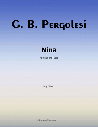 Nina, by Pergolesi, in g minor