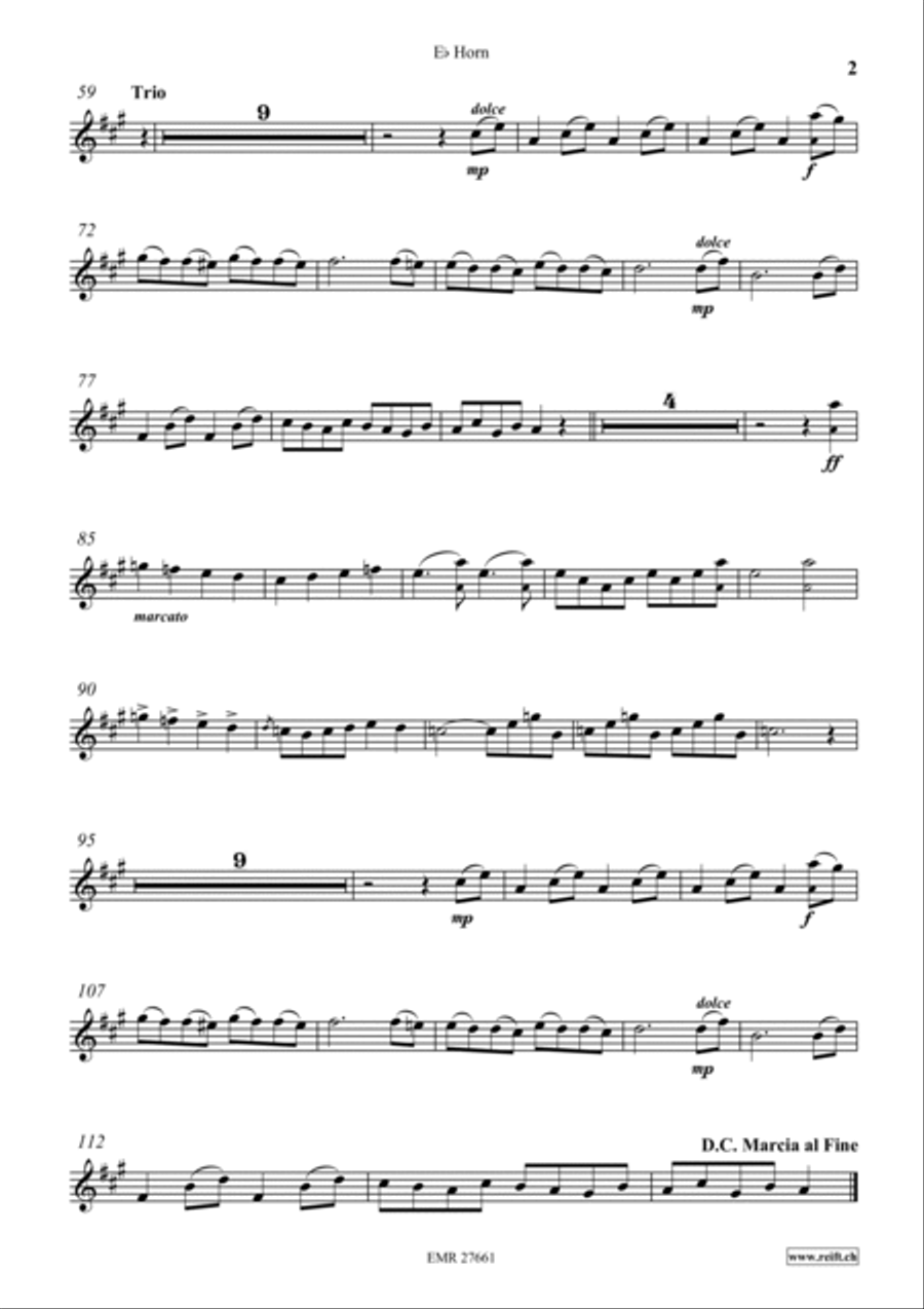 Marche Hongroise Horn scores gallery preview page 3