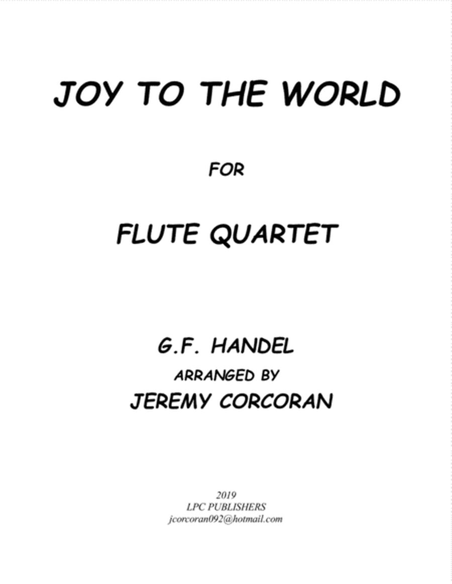 Joy to the World for Flute Quartet image number null