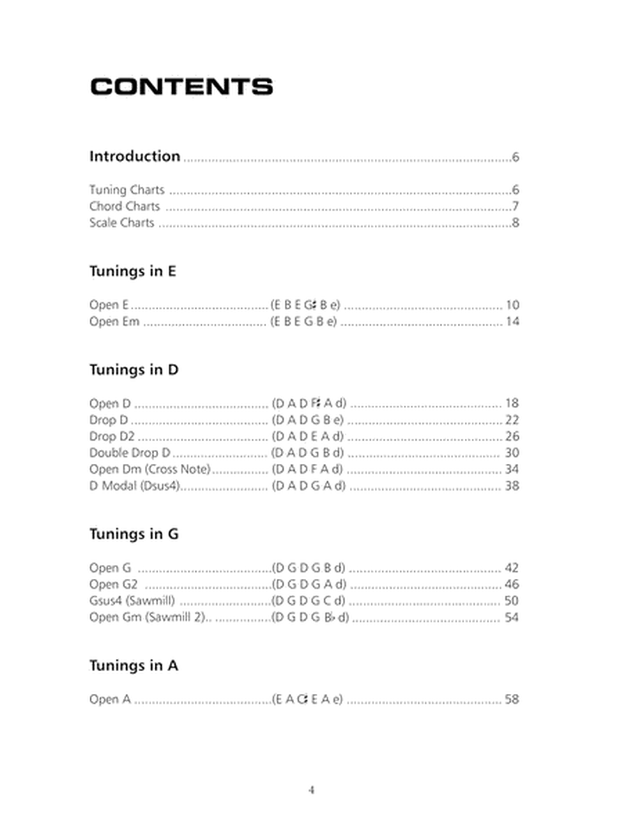 Open Tunings Guitar Encyclopedia Chords, Tuning Charts and Scales