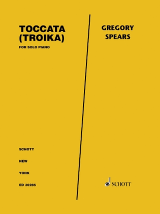 Book cover for Toccata "Troika" for Solo Piano