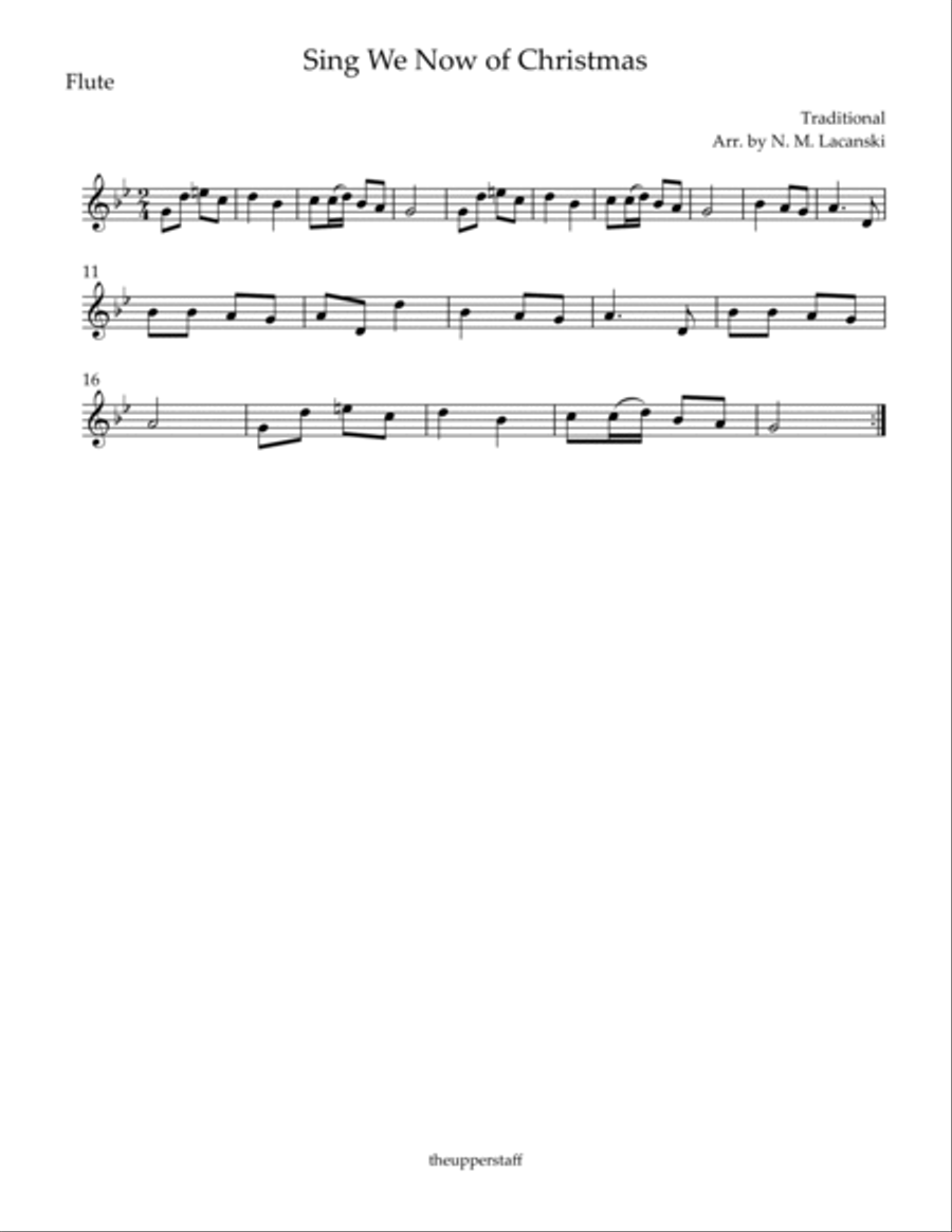 Sing We Now of Christmas Woodwind Quartet scores gallery preview page 4