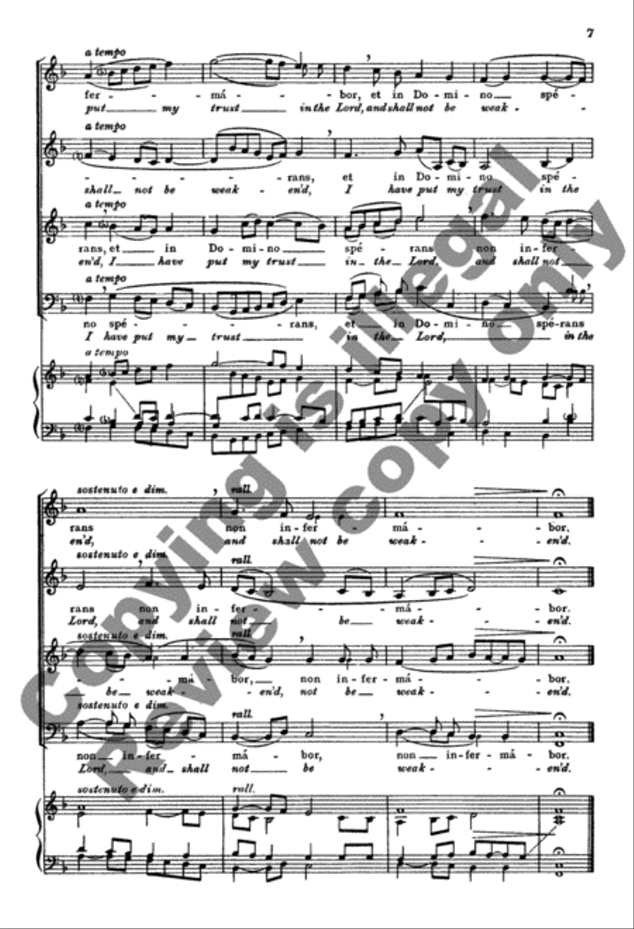 Judica me Domine (Judge Me, O God) 4-Part scores gallery preview page 11