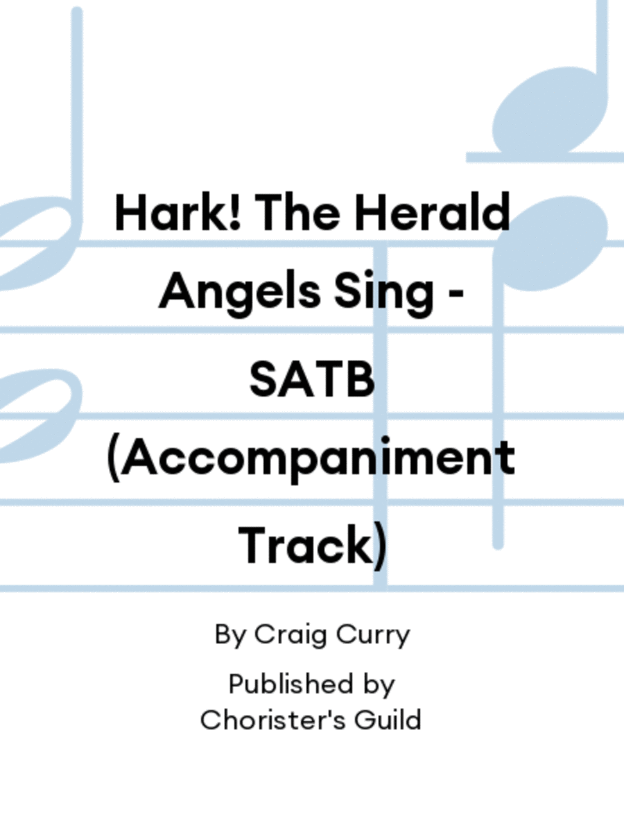 Hark! The Herald Angels Sing Accompaniment Track 4-Part scores gallery preview page 1